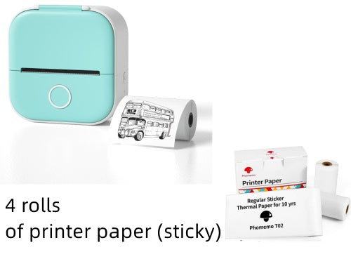 Mini Bluetooth Thermal Label & Photo Printer – Portable & Wireless