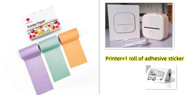 Mini Bluetooth Thermal Label & Photo Printer – Portable & Wireless
