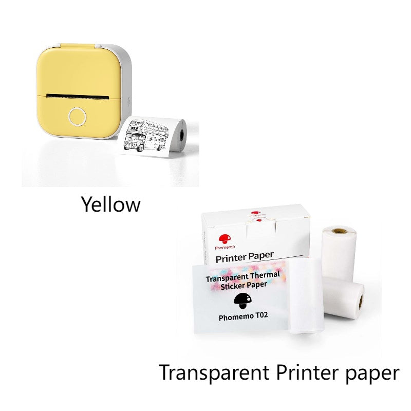 Mini Bluetooth Thermal Label & Photo Printer – Portable & Wireless