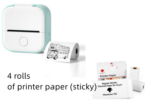 Mini Bluetooth Thermal Label & Photo Printer – Portable & Wireless