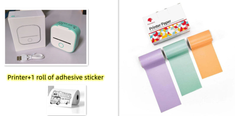Mini Bluetooth Thermal Label & Photo Printer – Portable & Wireless