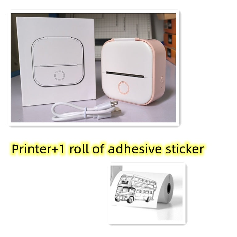 Mini Bluetooth Thermal Label & Photo Printer – Portable & Wireless
