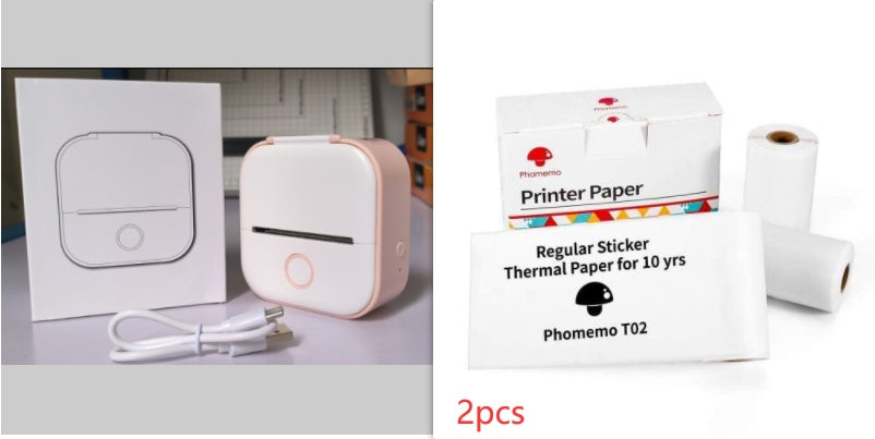 Mini Bluetooth Thermal Label & Photo Printer – Portable & Wireless