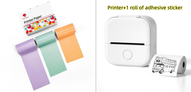 Mini Bluetooth Thermal Label & Photo Printer – Portable & Wireless