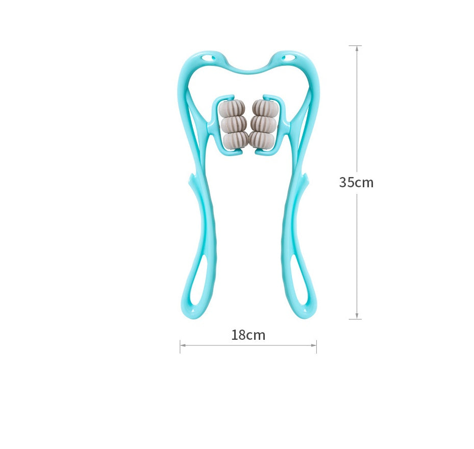 Manual 6-Wheel Neck Massager – Relief Roller Tool