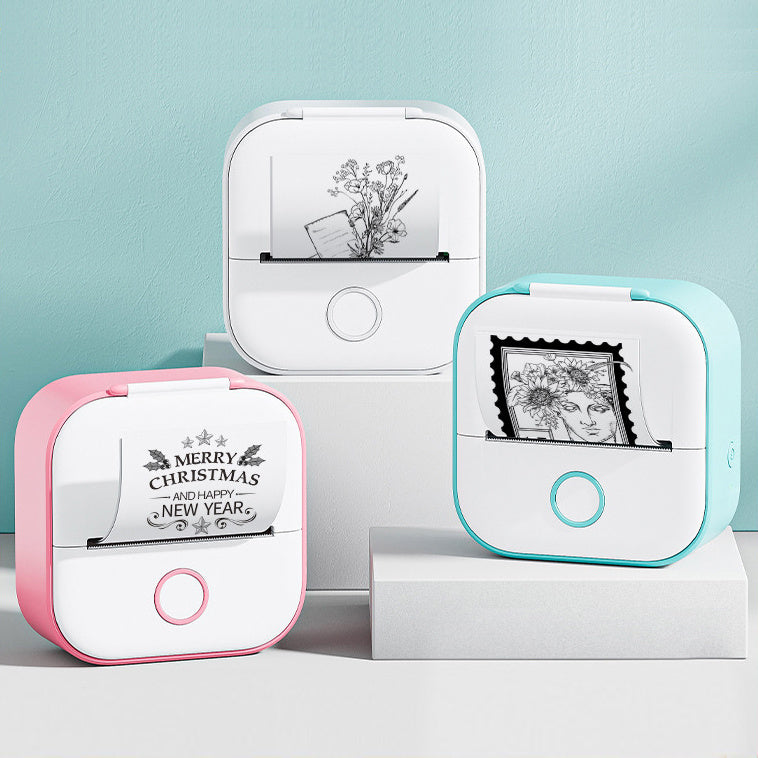Mini Bluetooth Thermal Label & Photo Printer – Portable & Wireless