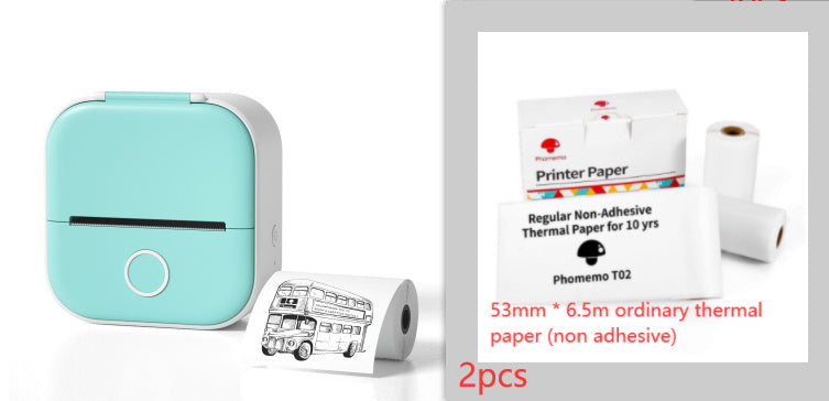 Mini Bluetooth Thermal Label & Photo Printer – Portable & Wireless