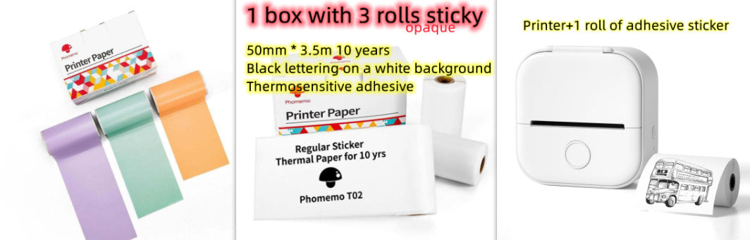 Mini Bluetooth Thermal Label & Photo Printer – Portable & Wireless