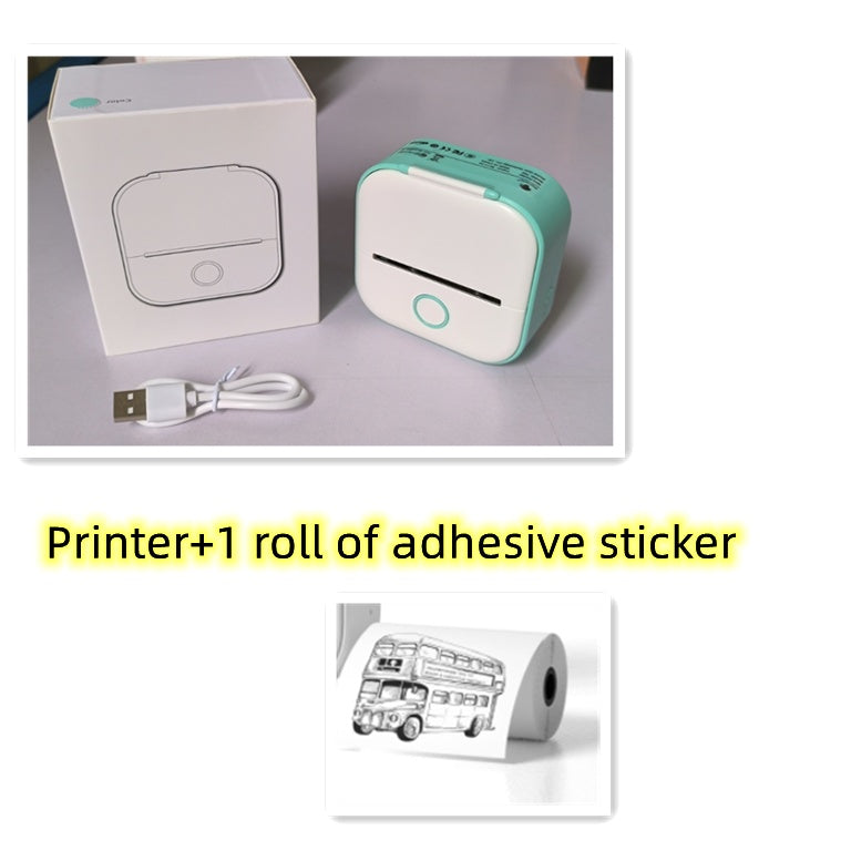 Mini Bluetooth Thermal Label & Photo Printer – Portable & Wireless