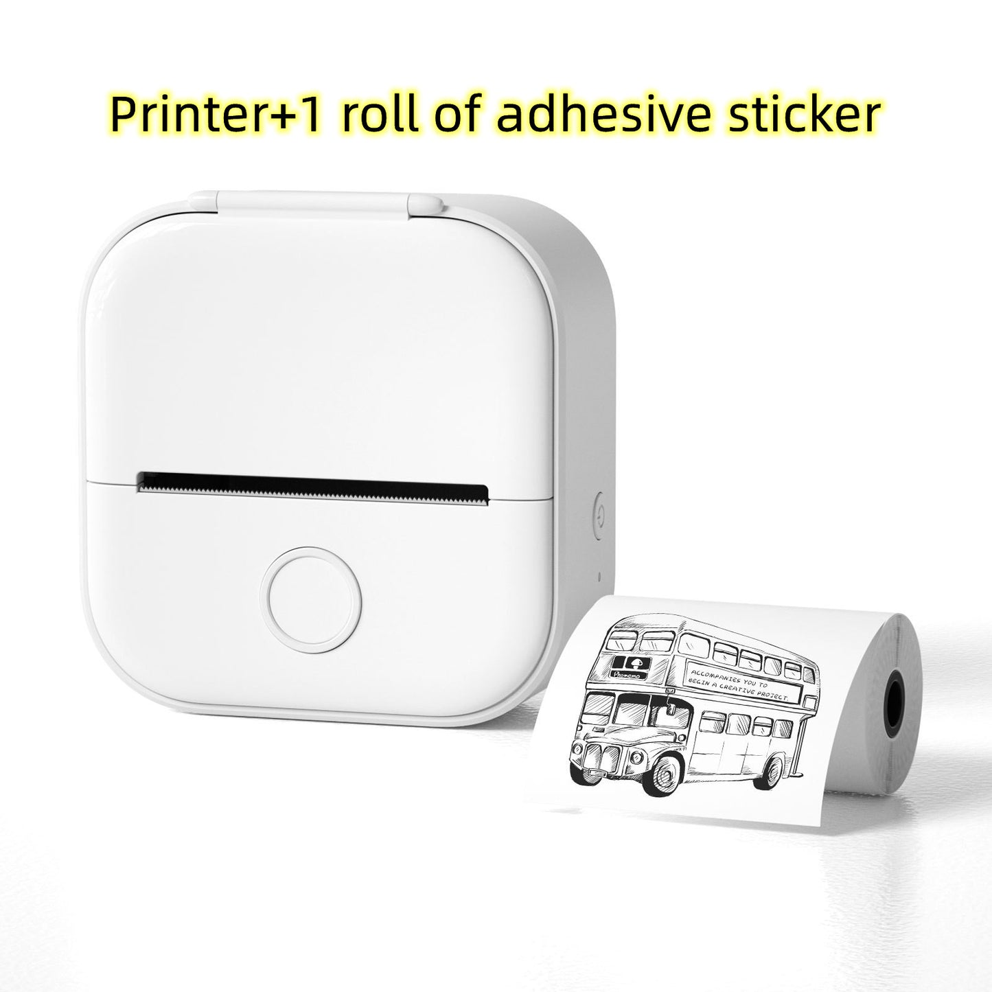Mini Bluetooth Thermal Label & Photo Printer – Portable & Wireless