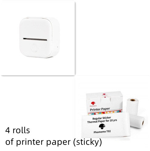 Mini Bluetooth Thermal Label & Photo Printer – Portable & Wireless