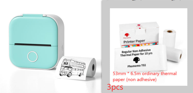 Mini Bluetooth Thermal Label & Photo Printer – Portable & Wireless