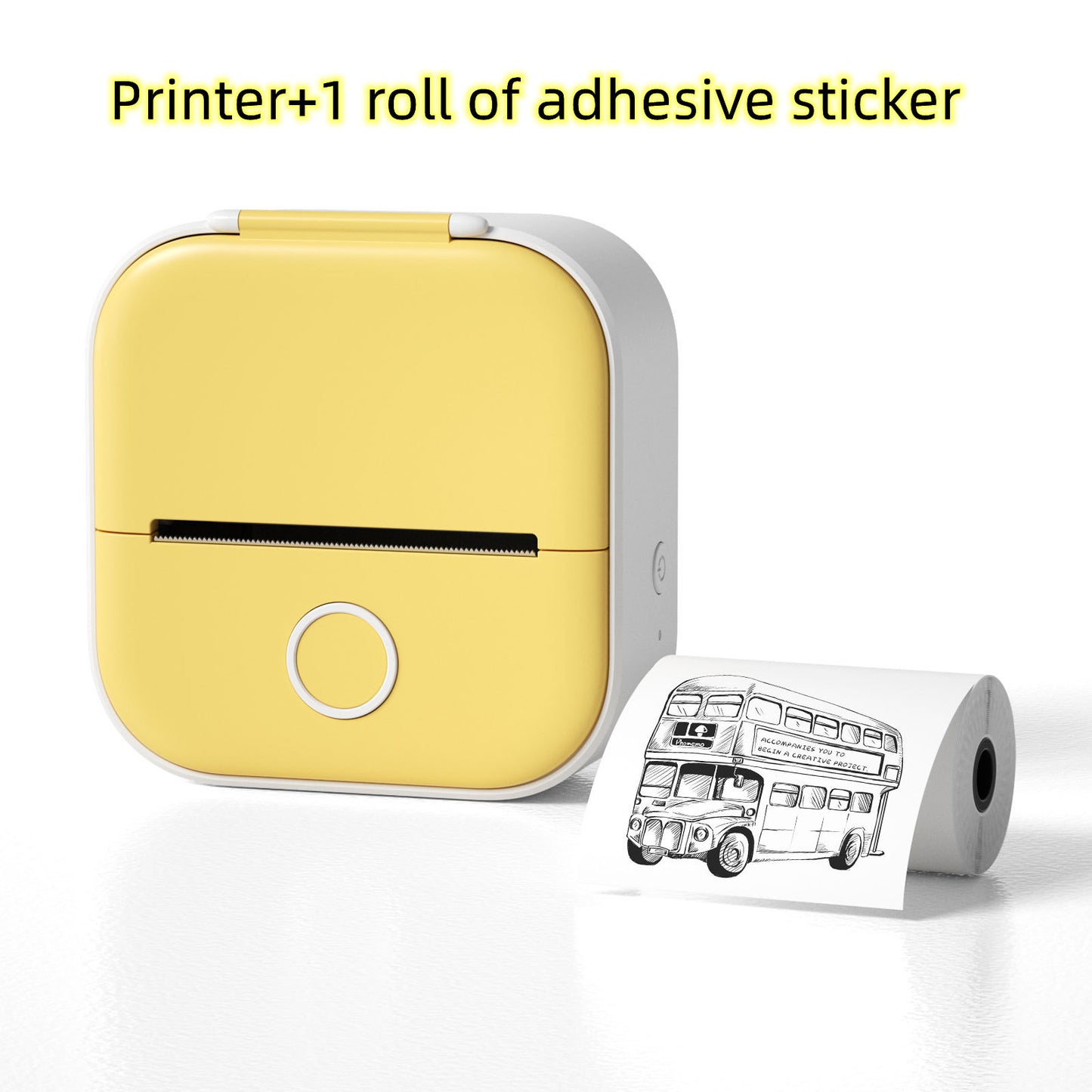 Mini Bluetooth Thermal Label & Photo Printer – Portable & Wireless
