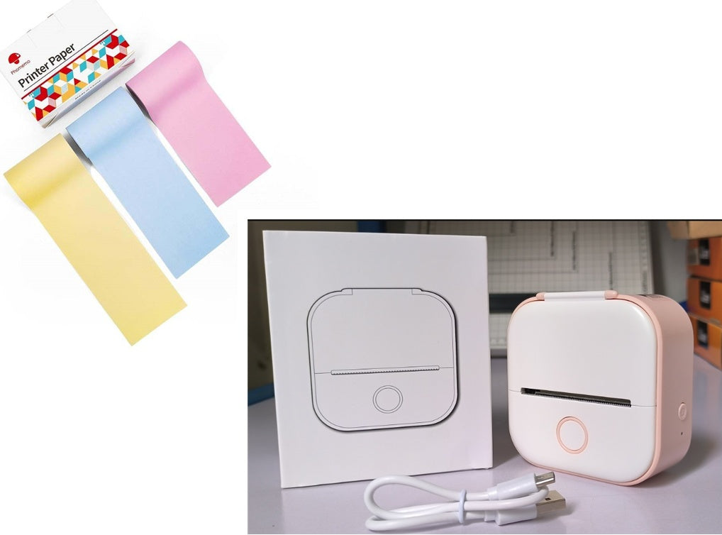 Mini Bluetooth Thermal Label & Photo Printer – Portable & Wireless