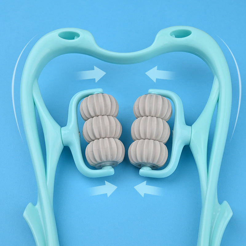 Manual 6-Wheel Neck Massager – Relief Roller Tool