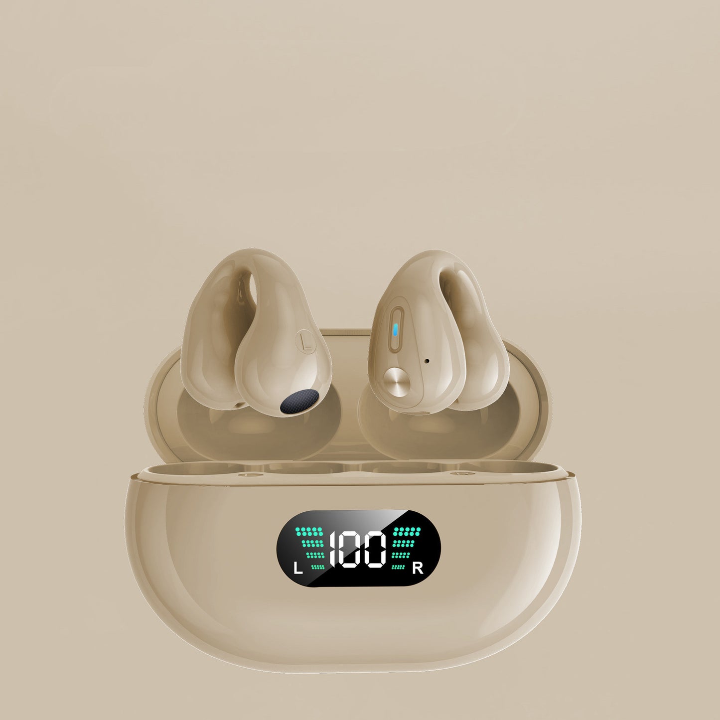 Bone Conduction TWS Earbuds – Bluetooth 5.3, HiFi Bass, Touch Control