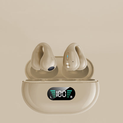 Bone Conduction TWS Earbuds – Bluetooth 5.3, HiFi Bass, Touch Control