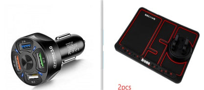 Fast Car Charger One For Four Mobile Car Charger