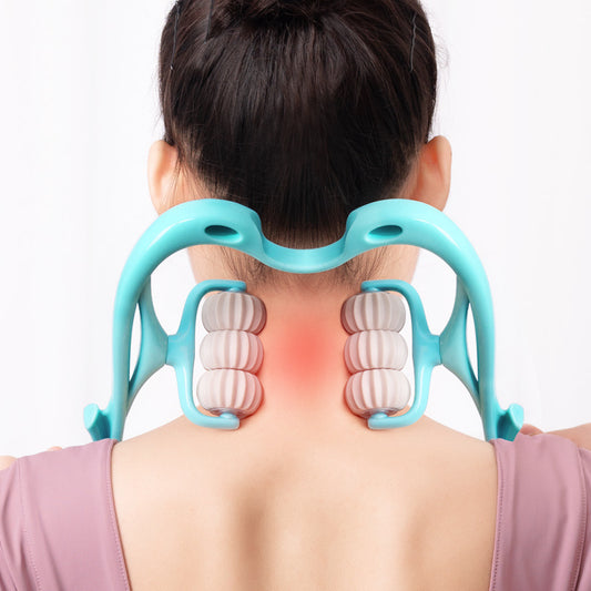 Manual 6-Wheel Neck Massager – Relief Roller Tool