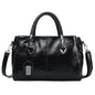Vintage Oil Wax leather luxury handbags Women Bags