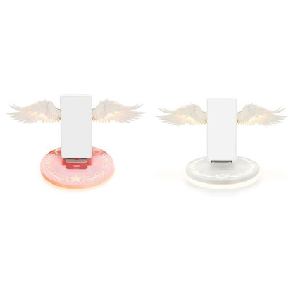 Universal LED Angel Wings Qi Wireless Fast Charger For Mobile