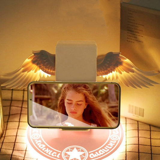 Universal LED Angel Wings Qi Wireless Fast Charger For Mobile