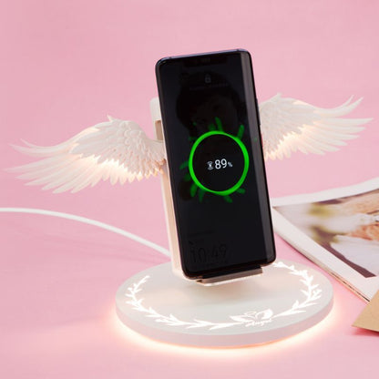 Universal LED Angel Wings Qi Wireless Fast Charger For Mobile