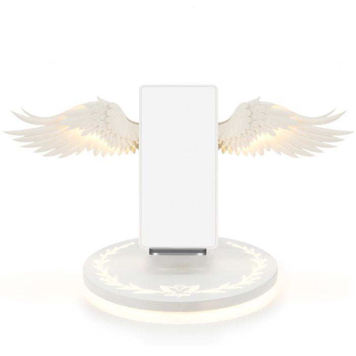 Universal LED Angel Wings Qi Wireless Fast Charger For Mobile