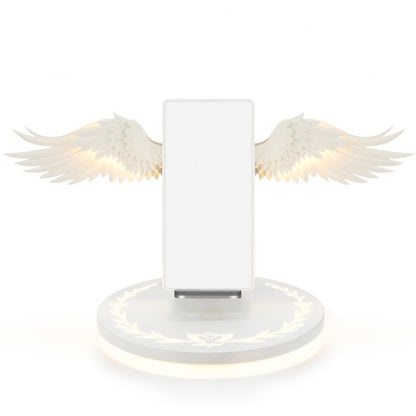 Universal LED Angel Wings Qi Wireless Fast Charger For Mobile