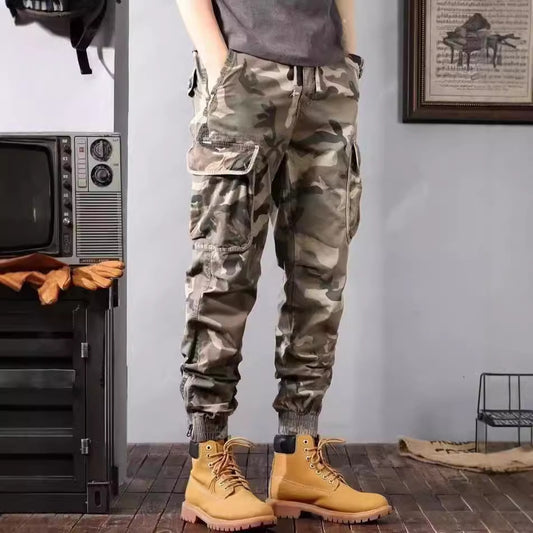 Men's Camouflage Cargo Pants – Casual Loose Fit with Pockets
