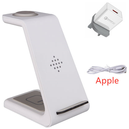 3-in-1 Wireless Charging Station – Fast Charger Dock & Phone Stand