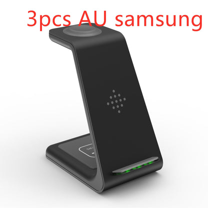 3-in-1 Wireless Charging Station – Fast Charger Dock & Phone Stand
