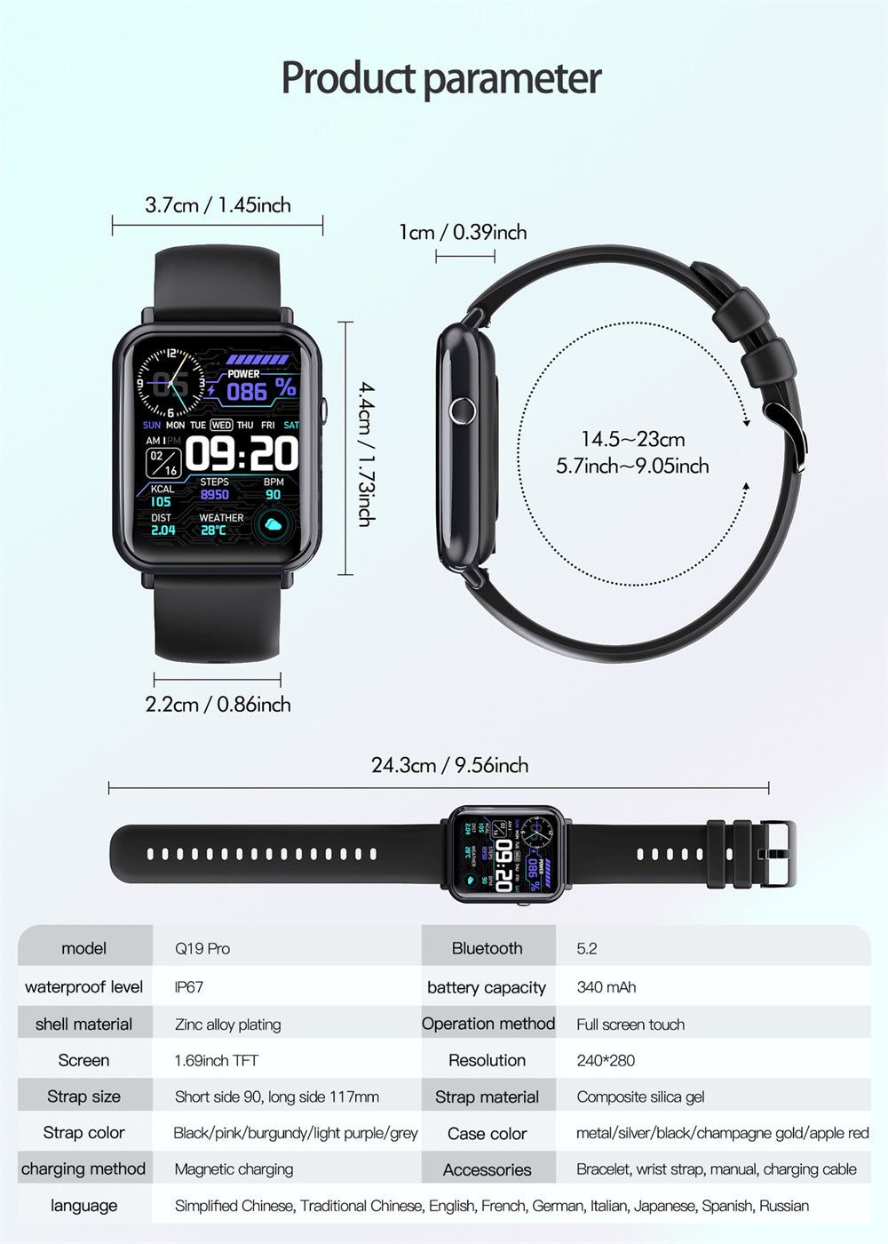 Unisex Smart Waterproof Watch