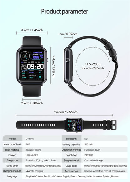 Unisex Smart Waterproof Watch