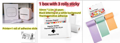 Mini Bluetooth Thermal Label & Photo Printer – Portable & Wireless