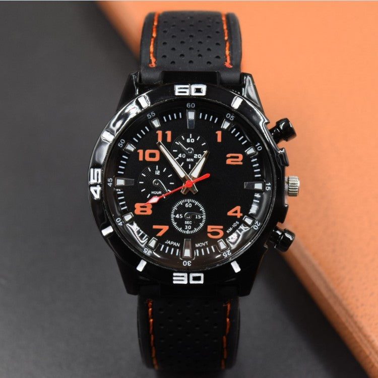 Men's quartz sports cars silicon rubber watches wholesale student