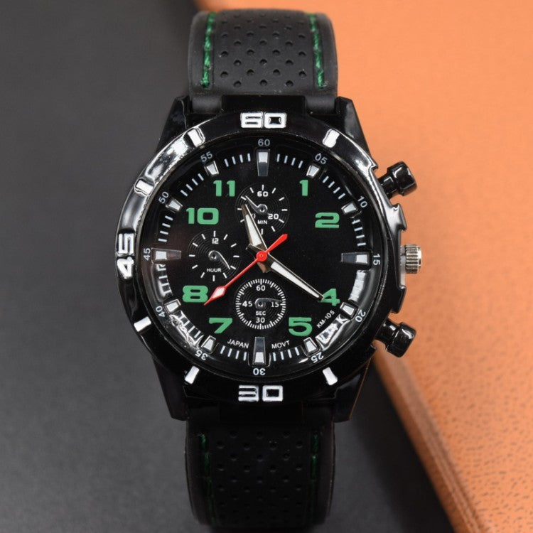 Men's quartz sports cars silicon rubber watches wholesale student