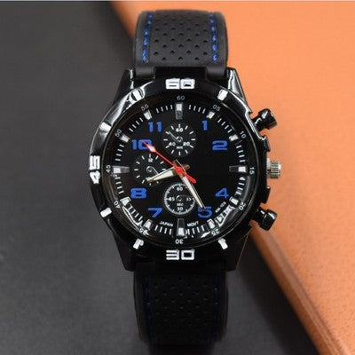 Men's quartz sports cars silicon rubber watches wholesale student