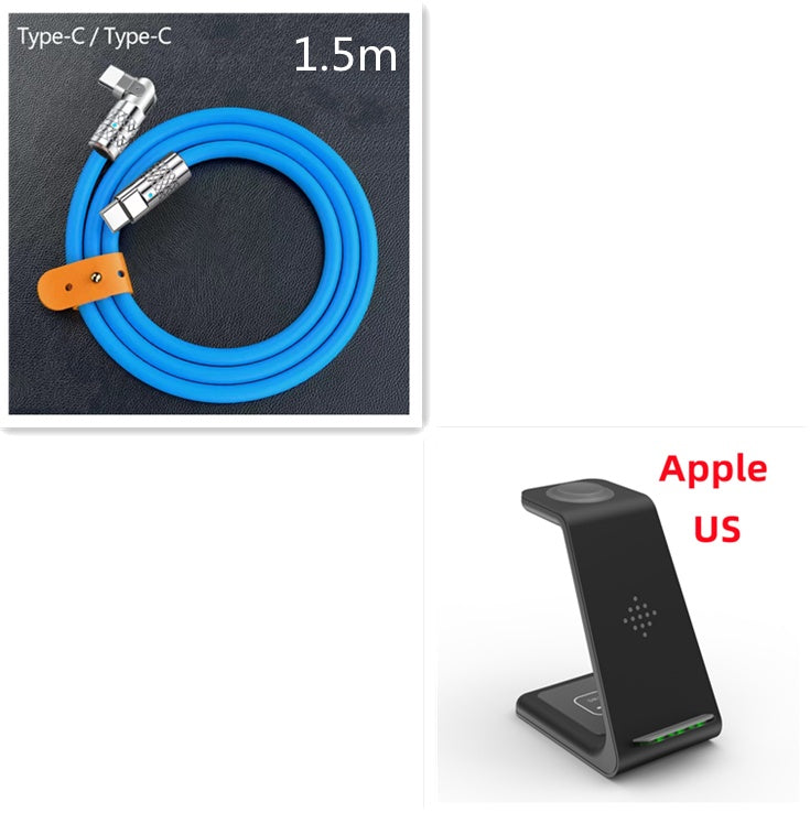 3-in-1 Wireless Charging Station – Fast Charger Dock & Phone Stand