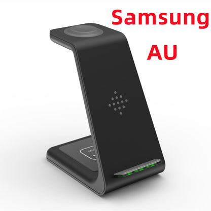 3-in-1 Wireless Charging Station – Fast Charger Dock & Phone Stand