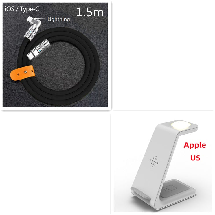 3-in-1 Wireless Charging Station – Fast Charger Dock & Phone Stand