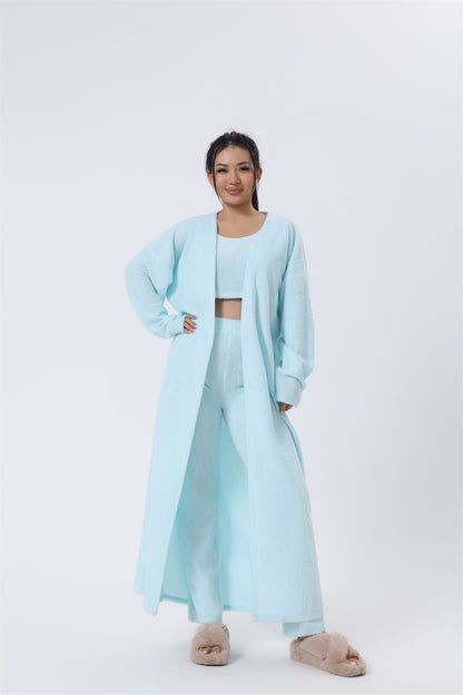 Women's 3-Piece Cozy Pajama Set – Warm Winter Loungewear