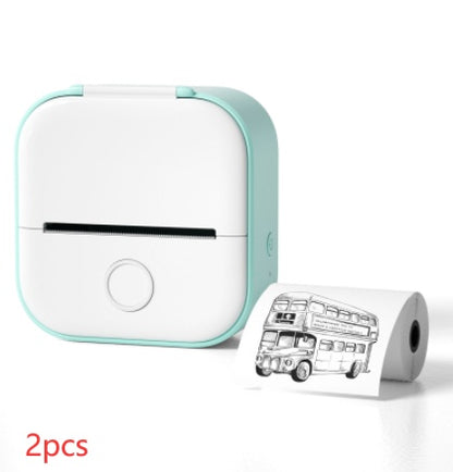 Mini Bluetooth Thermal Label & Photo Printer – Portable & Wireless