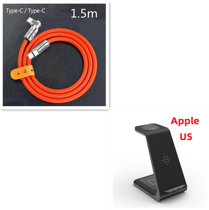 3-in-1 Wireless Charging Station – Fast Charger Dock & Phone Stand