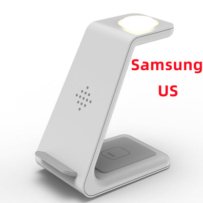 3-in-1 Wireless Charging Station – Fast Charger Dock & Phone Stand