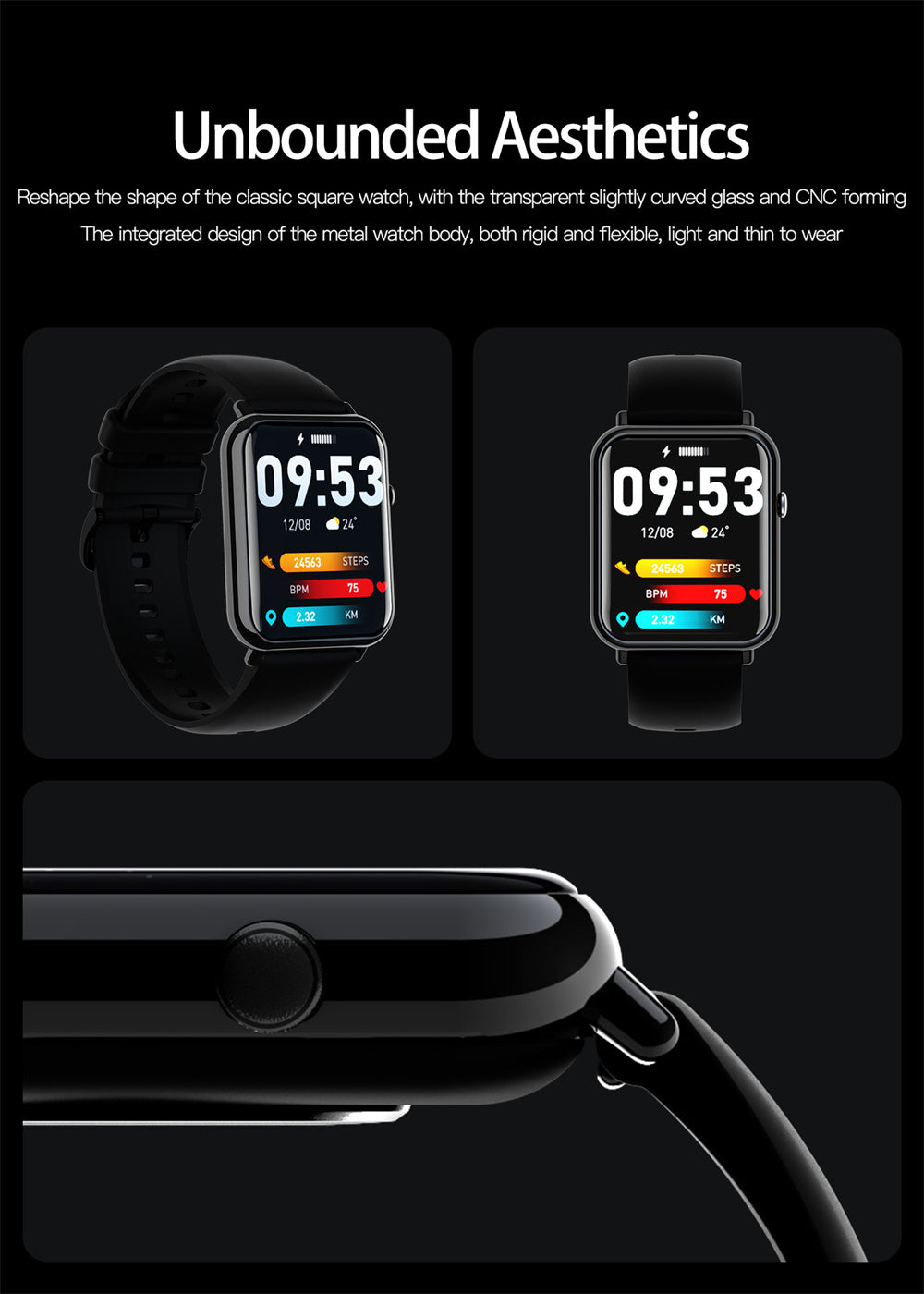 Unisex Smart Waterproof Watch