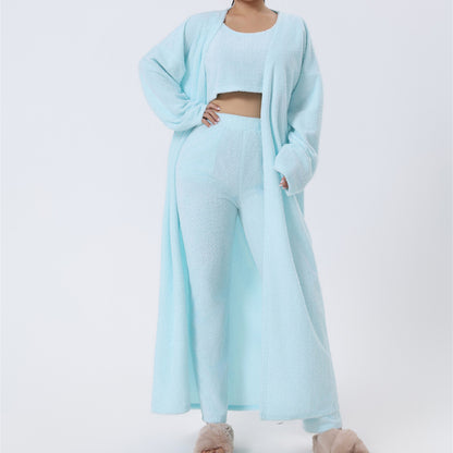 Women's 3-Piece Cozy Pajama Set – Warm Winter Loungewear