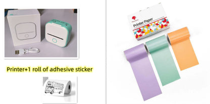 Mini Bluetooth Thermal Label & Photo Printer – Portable & Wireless