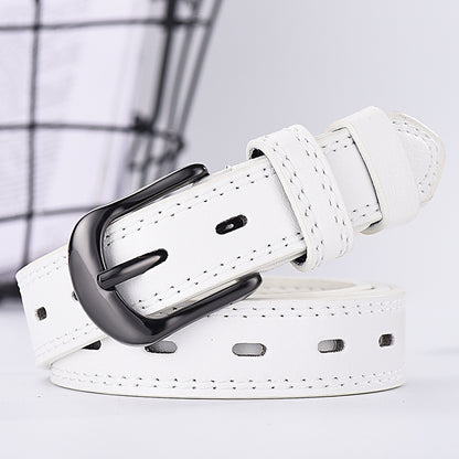 Men's And Women's Belts Hollow Out All-match Korean Denim Dress Belts