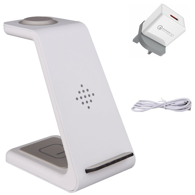 3-in-1 Wireless Charging Station – Fast Charger Dock & Phone Stand